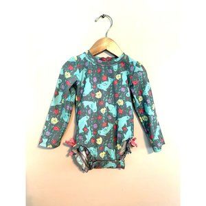 Wave Zone SunProtective little girls swimsuit size 18 months Super Sweet